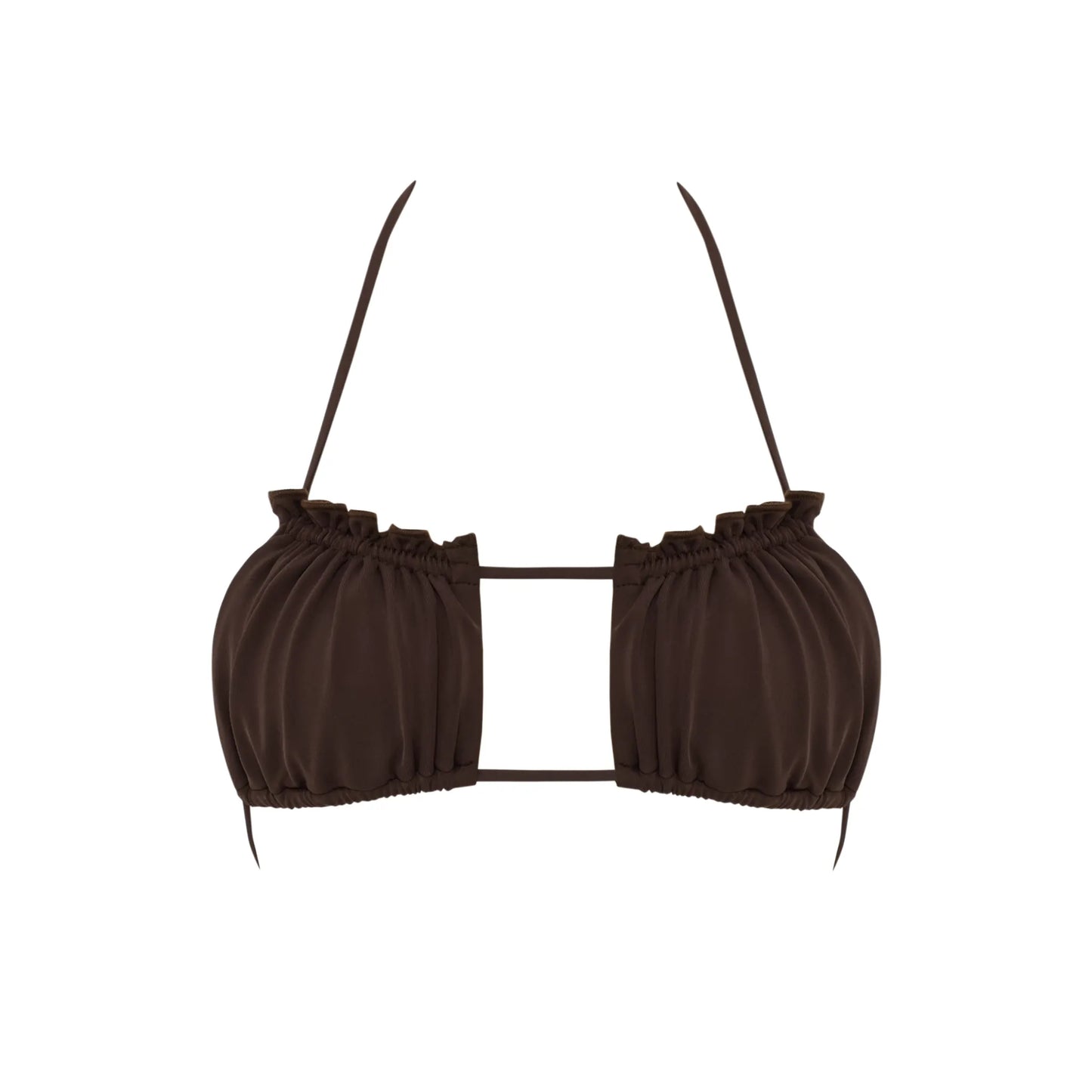 The Sienna Dark Mocha Bikini Top